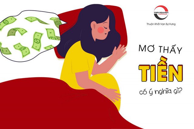 Bàn tay cầm cọc tiền Việt Nam đồng, giải mã giấc mơ lượm tiền