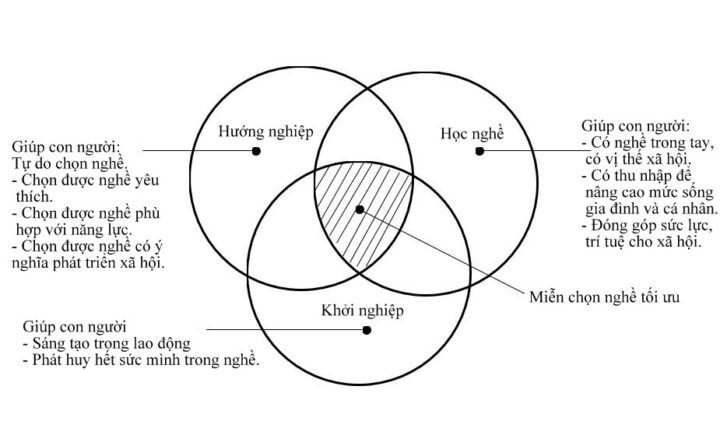Hình ảnh minh họa về các khía cạnh của văn hóa học nghề, từ định hướng sự nghiệp đến phát triển kỹ năng chuyên môn.