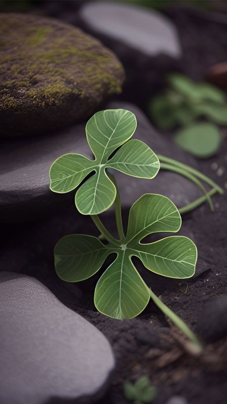 Hình nền cỏ bốn lá màu xanh ngọc bích, biểu tượng của sự may mắn và trí tuệ trong học tập