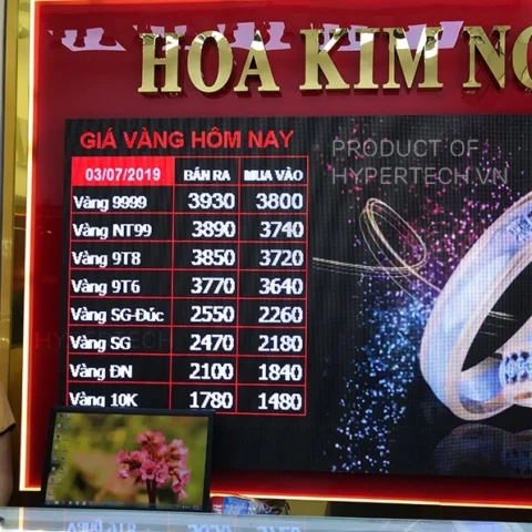 Bảng giá vàng điện tử