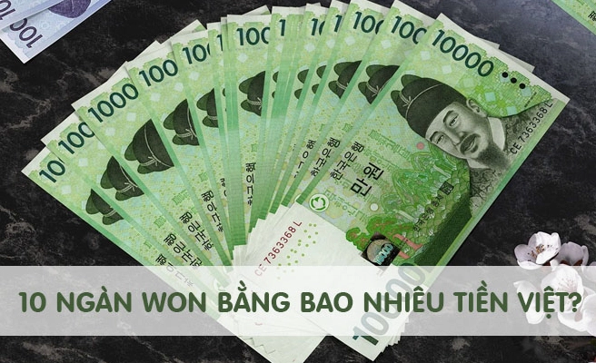 10.000 Won Bằng Bao Nhiêu Tiền Việt? Cập Nhật 2026 Bảng quy đổi 10000 won sang tiền việt