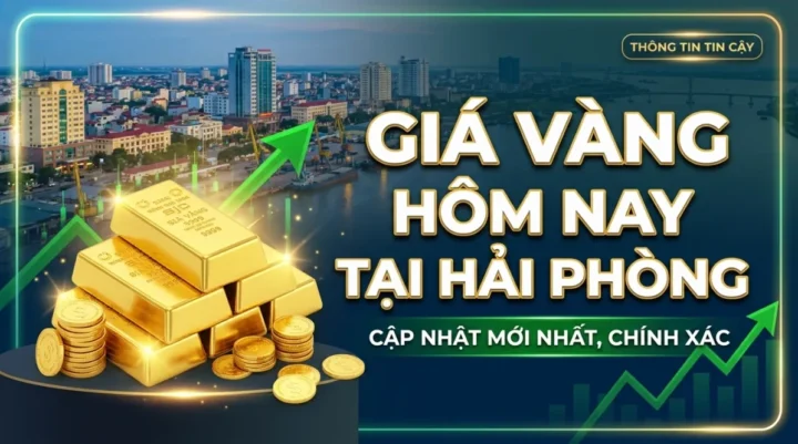 Biển hiệu cửa hàng vàng tại Hải Phòng