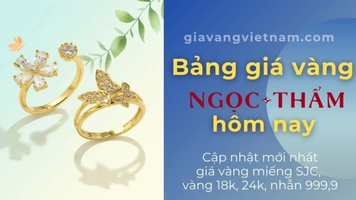 Biến động giá vàng Ngọc Thẩm trong ngày