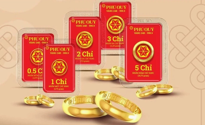Biểu đồ biến động giá vàng Phú Quý