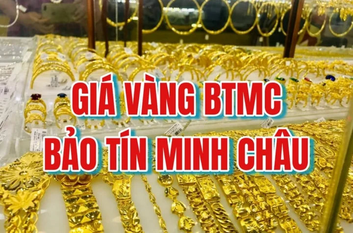Biểu đồ giá vàng Bảo Tín Minh Châu hôm nay