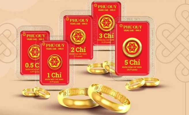 Biểu đồ giá vàng Phú Quý hôm nay