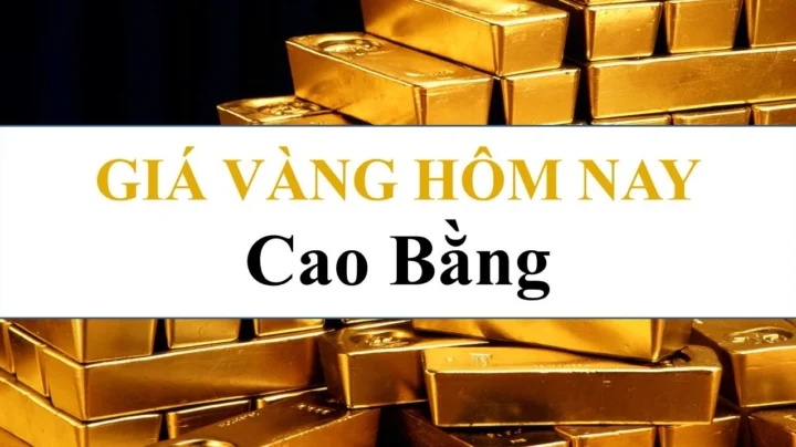 Biểu đồ giá vàng SJC tại Cao Bằng