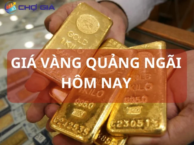 Biểu đồ giá vàng SJC tại Quảng Ngãi