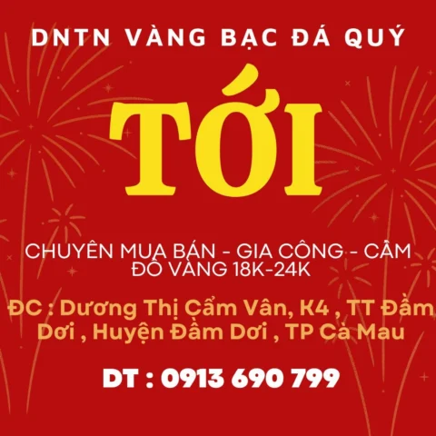 Chi tiết các loại vàng tại Cà Mau