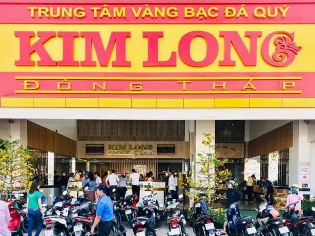 Cửa hàng vàng Kim Long tại Đồng Tháp
