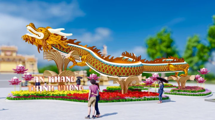 Linh vật Rồng Vàng Huế 2024