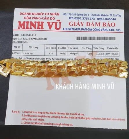 Lưu ý khi mua bán vàng tại tiệm vàng Minh Vũ