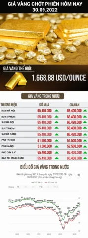 Người dân xem giá vàng
