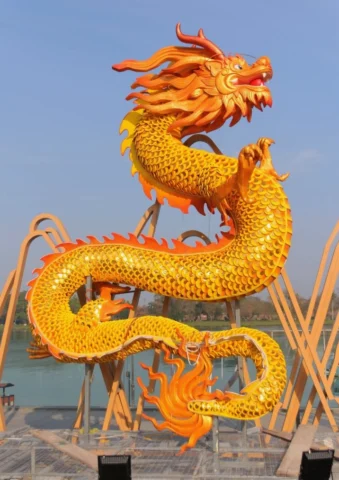 Rồng Vàng Huế làm linh vật