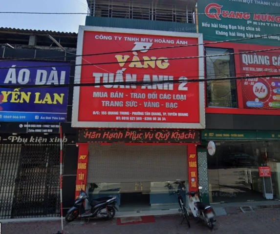 Trang sức vàng 18K tại Tuyên Quang