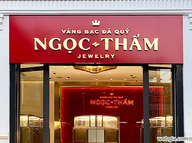 Trang sức vàng 18K tinh xảo tại Mỹ Tho