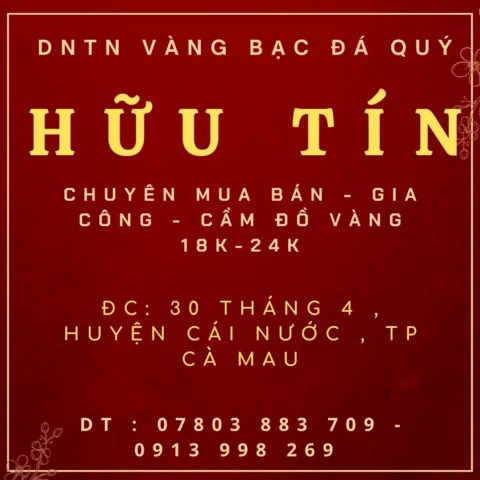 Vàng trang sức tại Cà Mau
